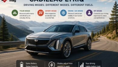 do the driving modes in cadillac lyriq offer different ranges or battery usages?